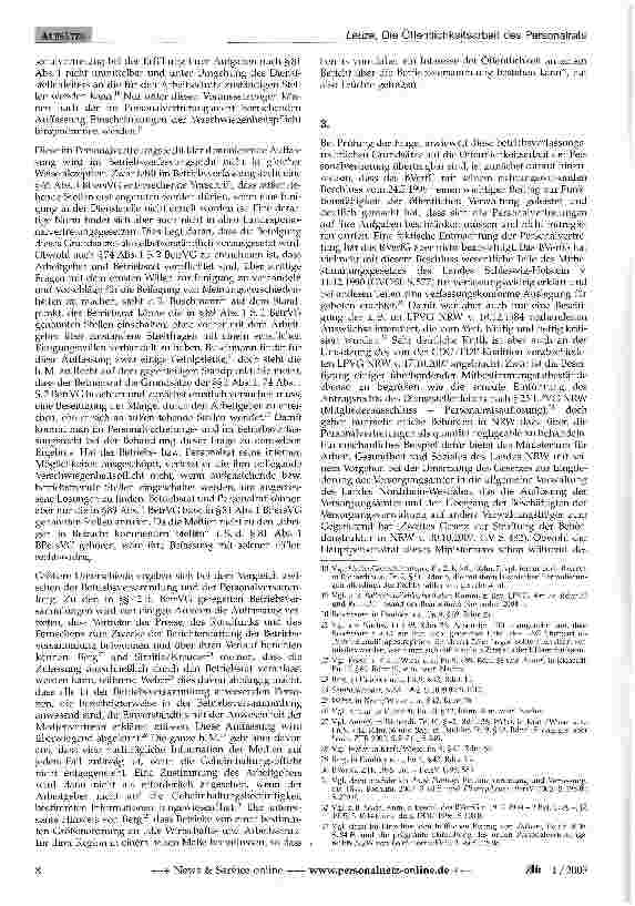 Vorschauseite 3: Die Öffentlichkeitsarbeit des Personalrats und des Betriebs rats zwischen Informationsrecht, -pflicht und Schweigepflicht