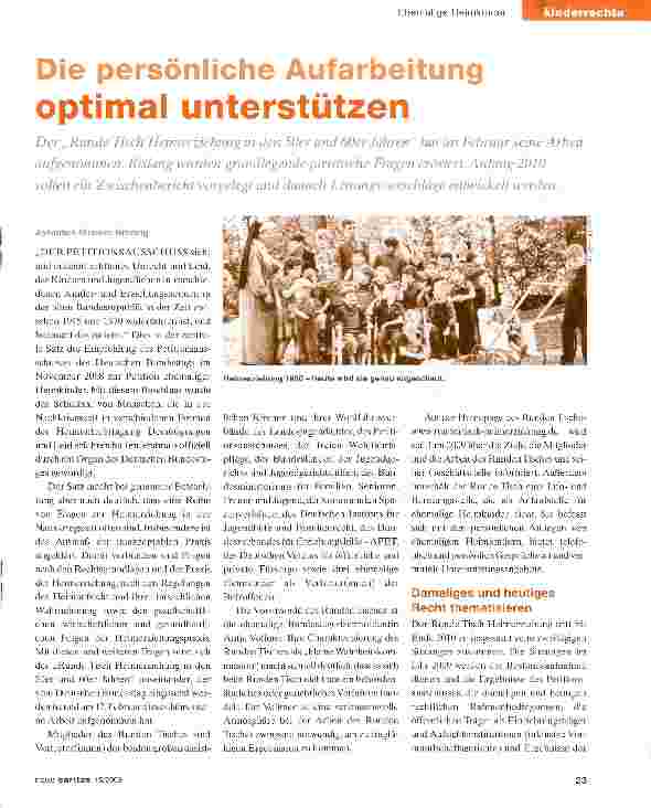 Vorschauseite 1: Die persönliche Aufarbeitung optimal unterstützen