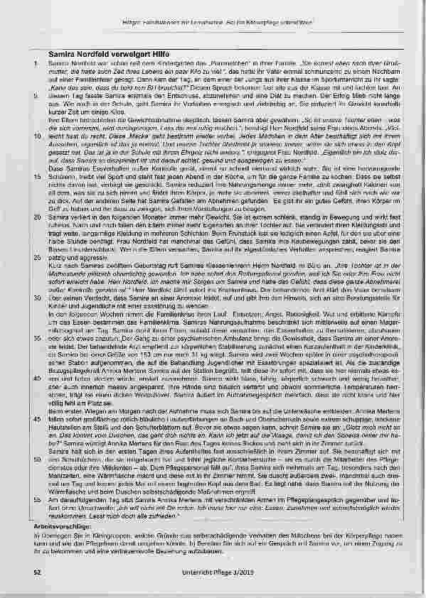 Vorschauseite 6: Fallsituationen zur Lernsituation Bei der Körperpflege unterstützen