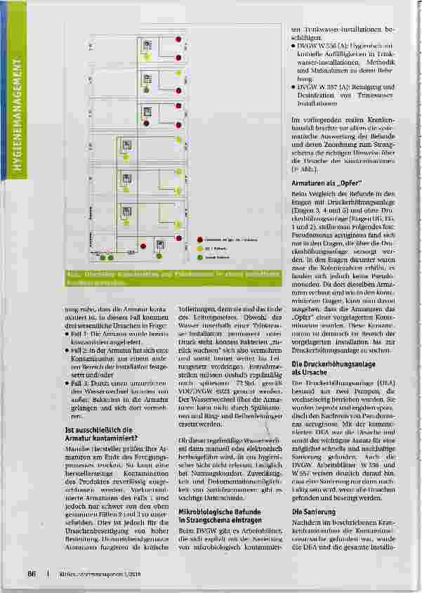 Vorschauseite 3: Bakterien im Trinkwasser eines Krankenhausneubaus