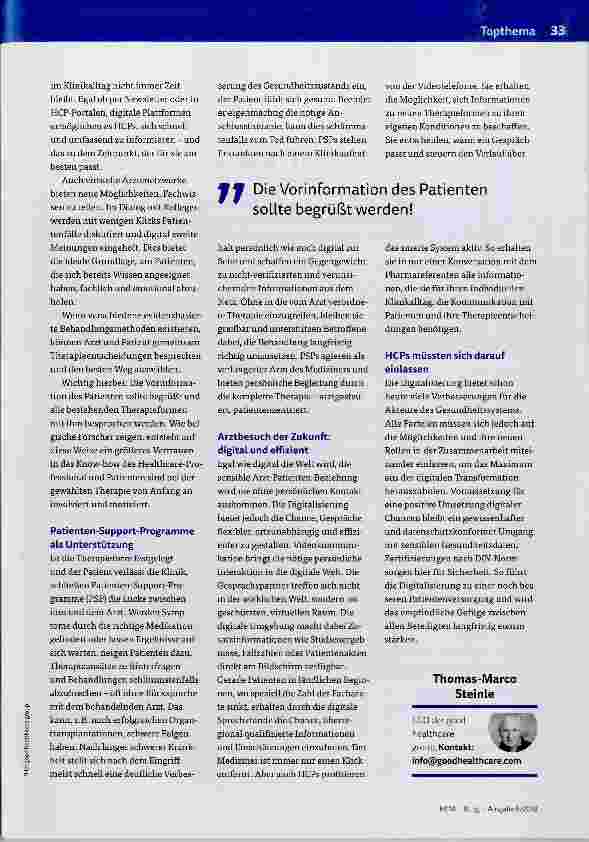 Vorschauseite 2: Zwischen Information und Verunsicherung