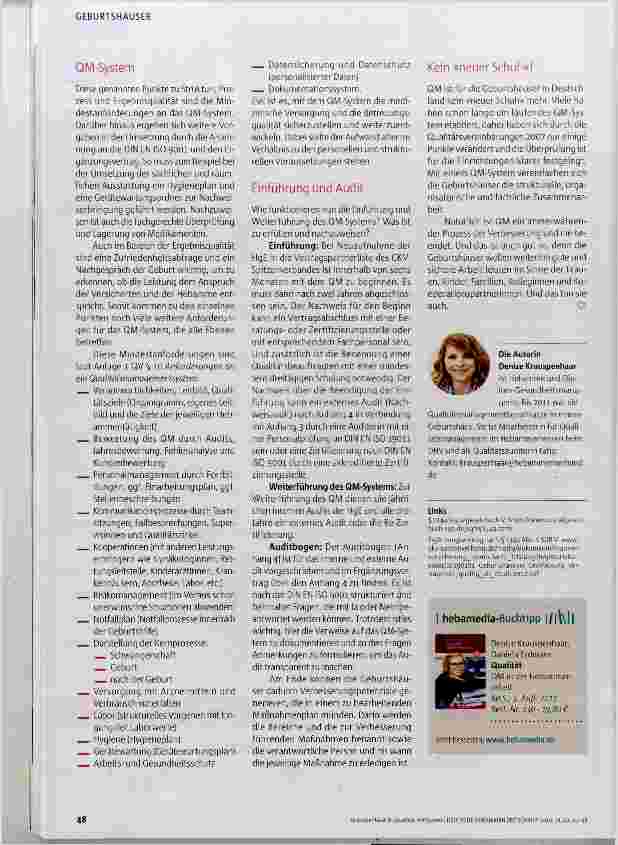 Vorschauseite 4: Qualität mit System