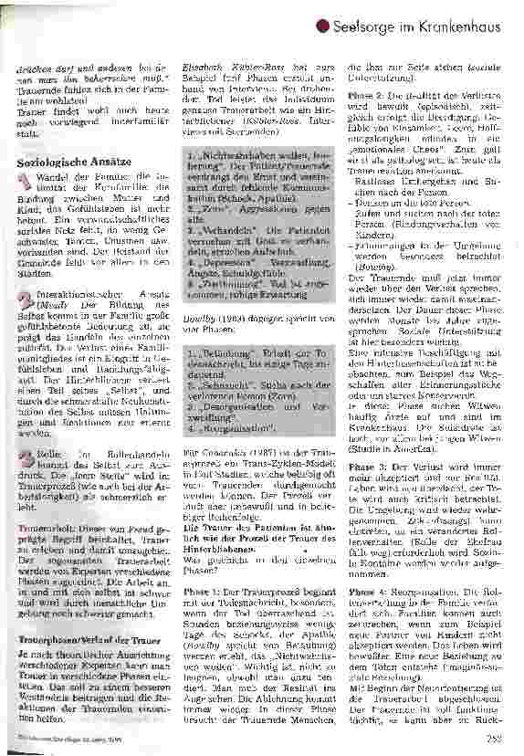 Vorschauseite 2: Die Bedeutung von Trauer und Trauerarbeit