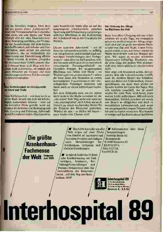 Vorschauseite 2: Gesundheit betrifft den Menschen in allen Lebensbereichen