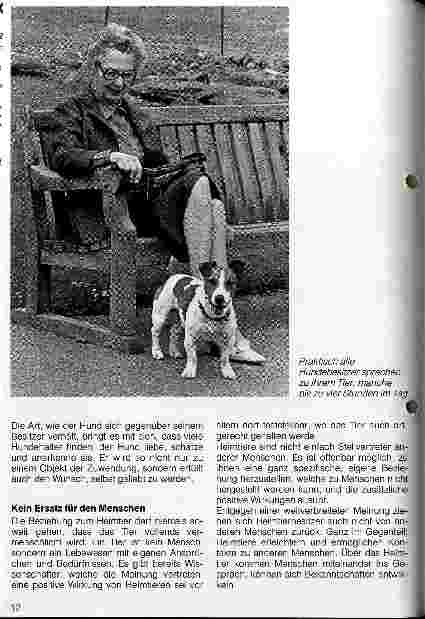 Vorschauseite 3: Haustiere im Heim Gut für Körper und Geist, aber kein Ersatz für den Menschen
