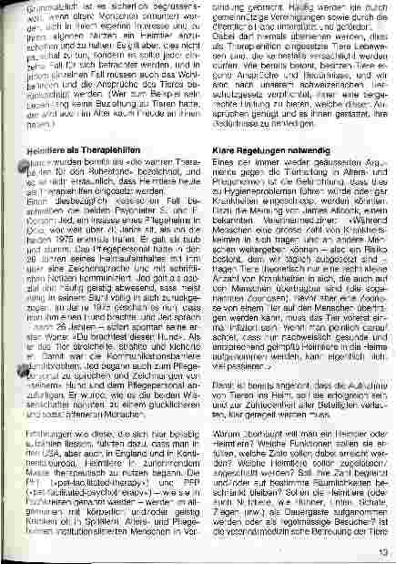 Vorschauseite 4: Haustiere im Heim Gut für Körper und Geist, aber kein Ersatz für den Menschen