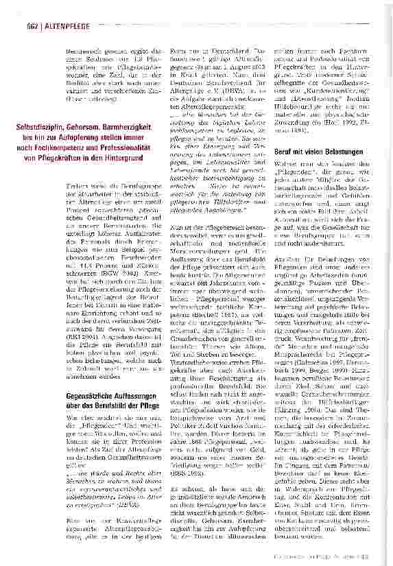 Vorschauseite 3: Altenpflege ist nichts für Feiglinge