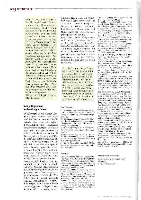 Vorschauseite 5: Altenpflege ist nichts für Feiglinge