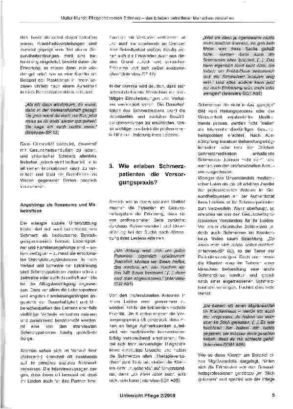 Vorschauseite 4: Pflegephänomen Schmerz - das Erleben betroffener Menschen verstehen