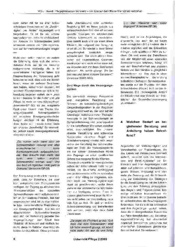 Vorschauseite 5: Pflegephänomen Schmerz - das Erleben betroffener Menschen verstehen