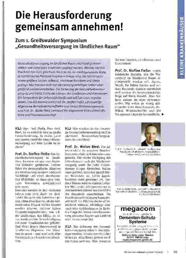 Vorschauseite 1: Die Herausforderung gemeinsam annehmen!