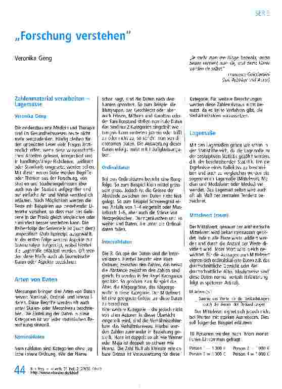 Vorschauseite 1: Forschung verstehen