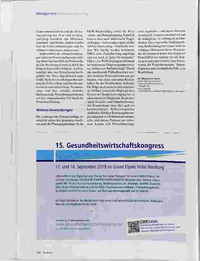 Vorschauseite 3: Strittige Krankenhausrechnungen Analysewerkzeug für Rechnungskorrekturen