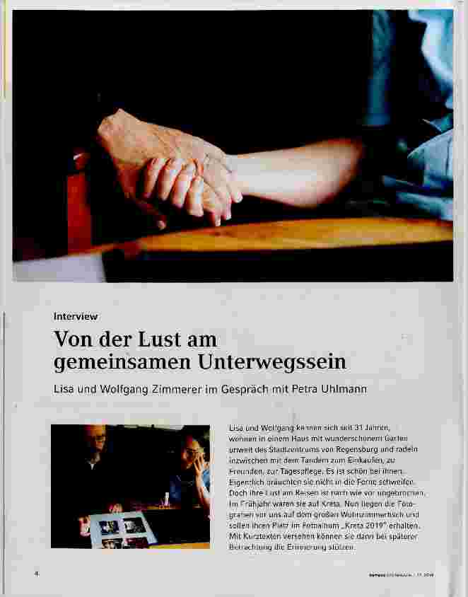 Vorschauseite 1: Von der Lust am gemeinsamen Unterwegssein