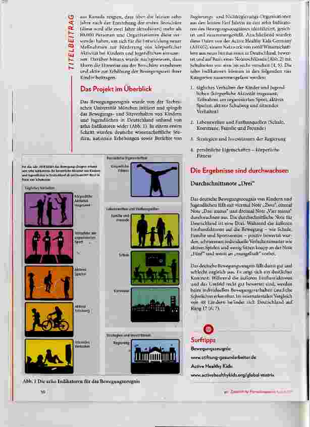 Vorschauseite 3: Bewegungszeugnis für Kinder und Jugendliche