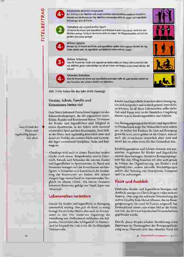Vorschauseite 5: Bewegungszeugnis für Kinder und Jugendliche