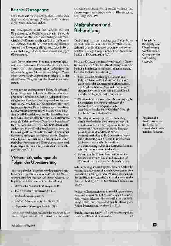 Vorschauseite 2: Übersäuerung - Mythos oder Wirklichkeit?