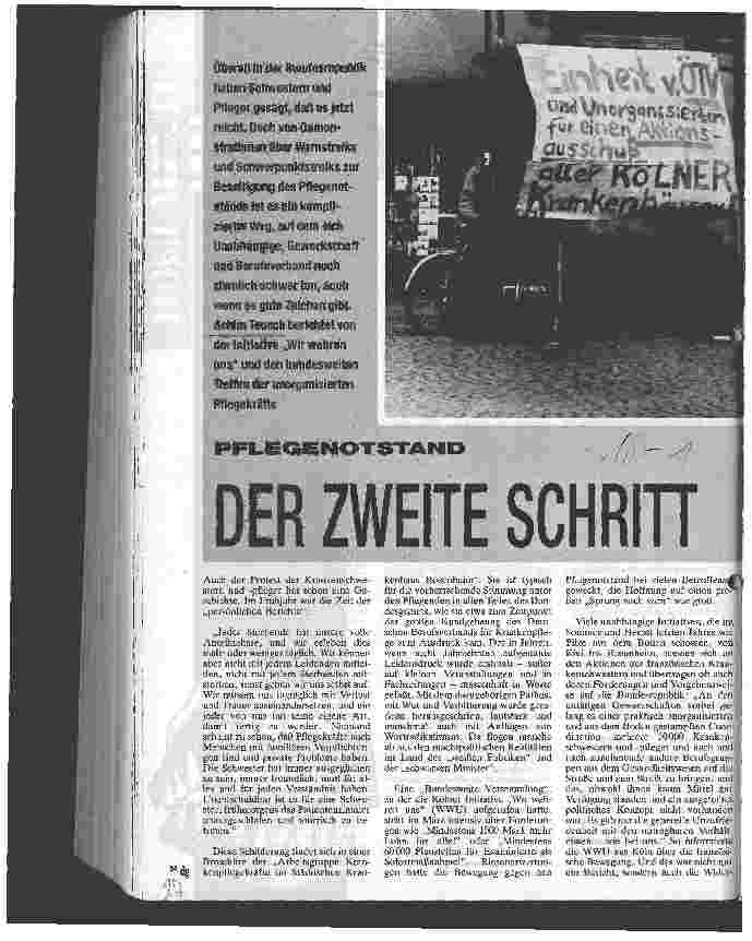 Vorschauseite 1: Pflegenotstand Der zweite Schritt