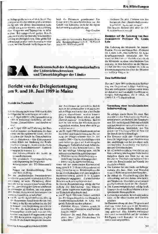 Vorschauseite 5: Krankenpflege - eine neue Zukunft 19. Kongreß des Weltbundes der Krankenschwestern in Seoul