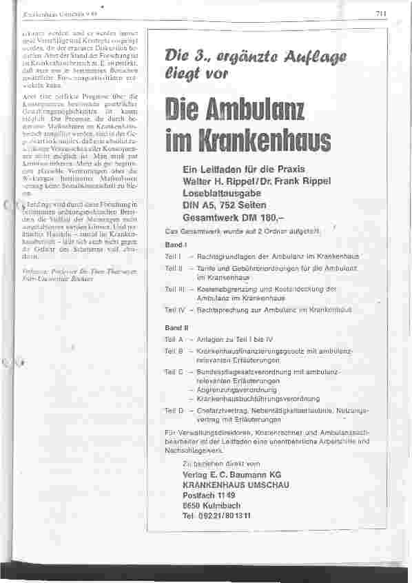 Vorschauseite 4: Die Entwicklung des Krankenhausbetriebs im nächsten Jahrzehnt