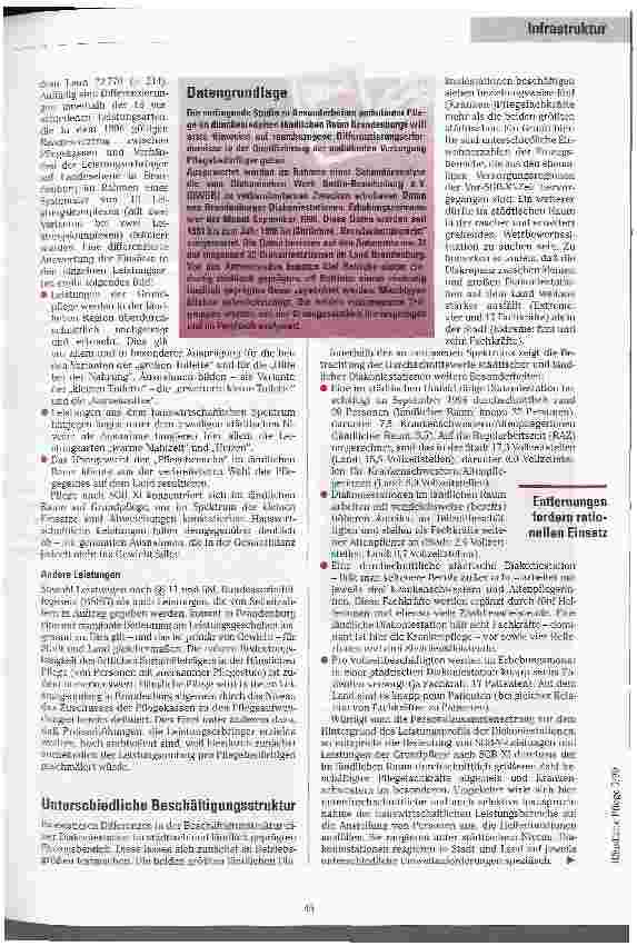Vorschauseite 2: Stadt, Land, (Ein-)Fluß Ambulante Versorgung in strukturschwachen ländlichen Räumen