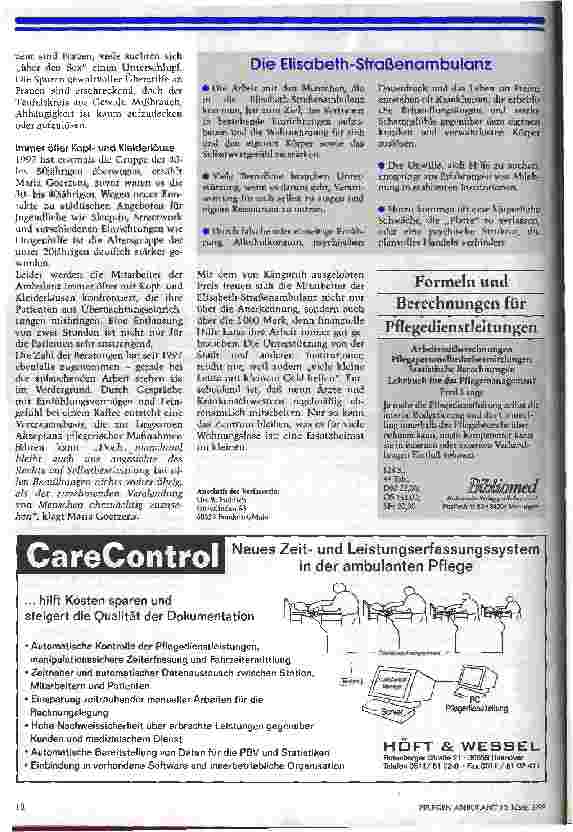 Vorschauseite 3: Ein Pflaster, Kaffee und frische Klamotten In der Elisabeth-Straßenambulanz in Frankfurt erhalten Wohnungslose medizinische und pflegerische Hilfe