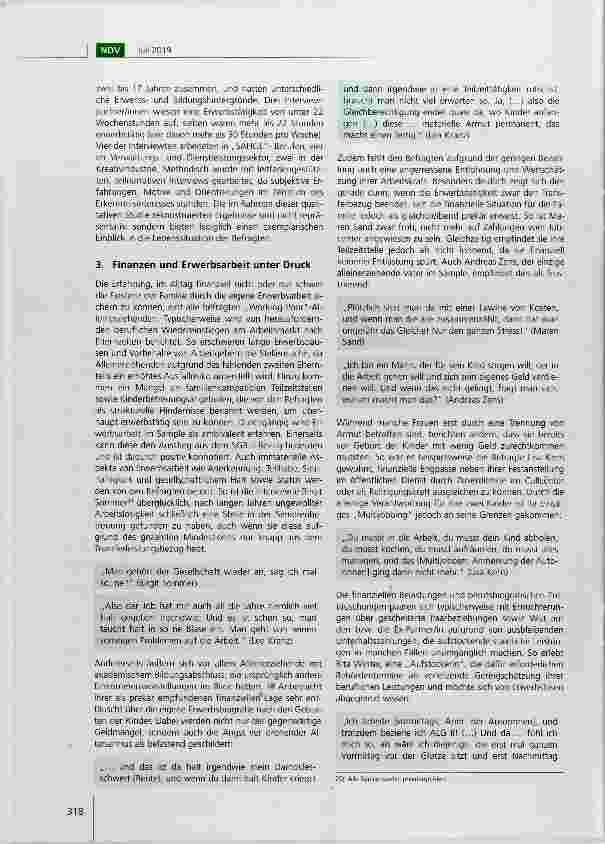 Vorschauseite 3: Kaum Geld, kaum Zeit, kaum Teilhabe mehrdimensionale Belastungen bei alleinerziehenden „Working Poor