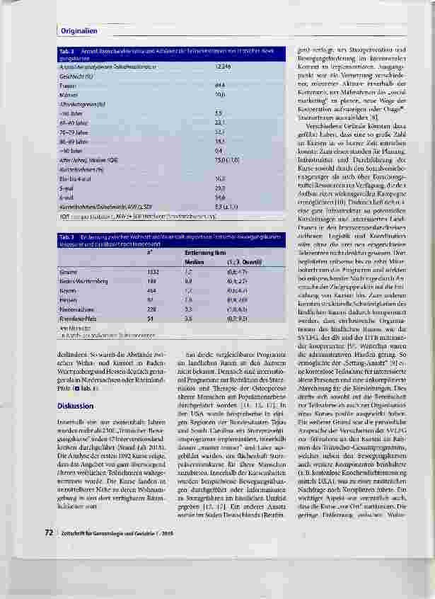 Vorschauseite 5: Trittsicher durchs Leben: Analyse von 1092 Bewegungskursen im ländlichen Raum