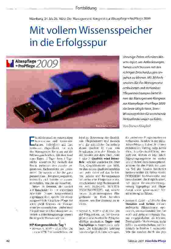 Vorschauseite 1: Mit vollem Wissensspeicher in die Erfolgsspur