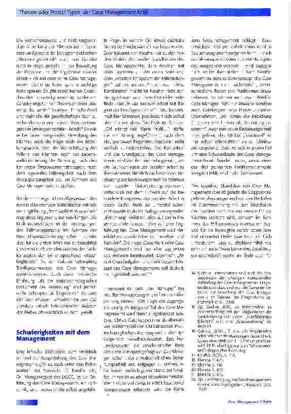 Vorschauseite 3: Theorie oder Praxis? Typen der Case Management-Kritik