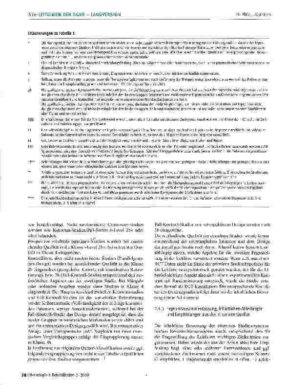 Vorschauseite 4: Methodik der Leitlinien-Entwicklung der Leitlinien-Kommission der Deutschen Gesellschaft für Neurorehabilitation (DGNR)