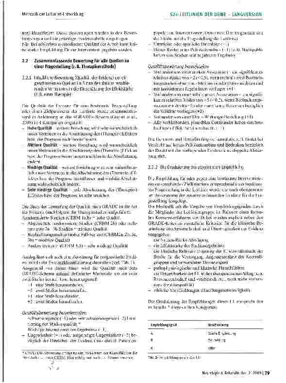 Vorschauseite 5: Methodik der Leitlinien-Entwicklung der Leitlinien-Kommission der Deutschen Gesellschaft für Neurorehabilitation (DGNR)