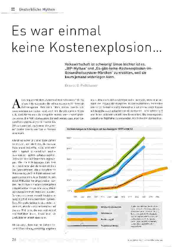 Vorschauseite 1: Es war einmal keine Kostenexplosion