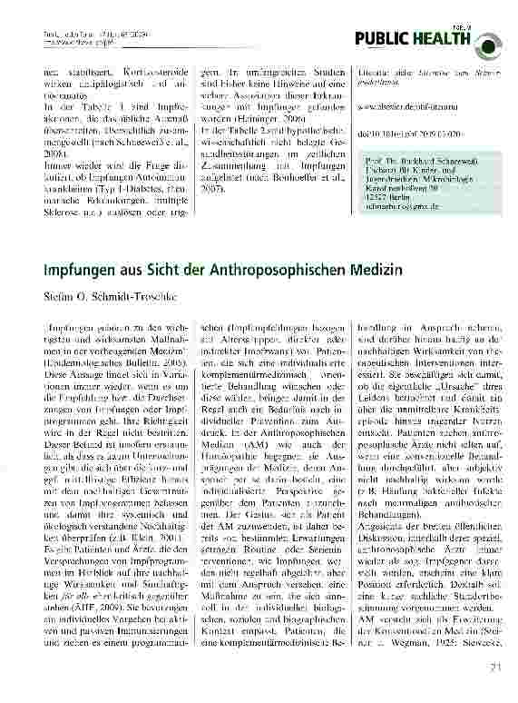 Vorschauseite 3: Unerwünschte Wirkungen von ImpfstoffenAufklärungspflicht des Impfarztes
