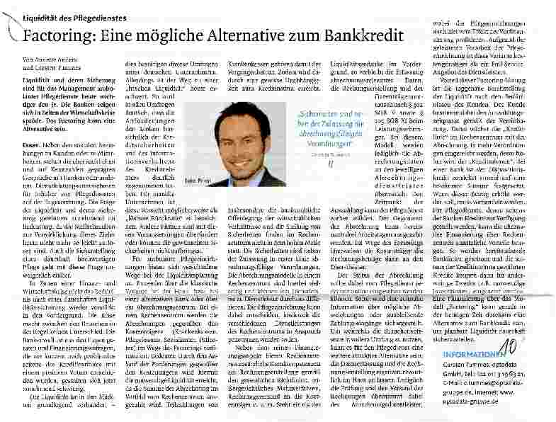 Vorschauseite 1: Factoring: Eine mögliche Alternative zum Bankkredit