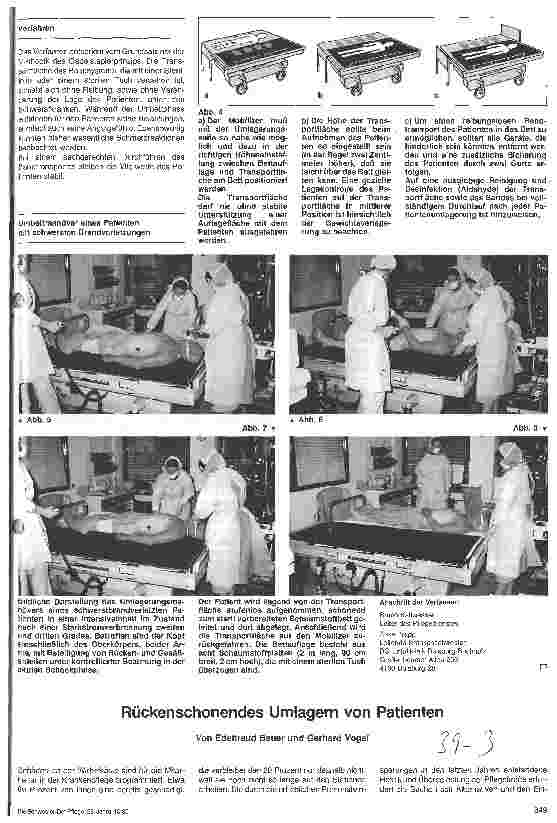 Vorschauseite 1: Rückenschonendes Umlagern von Patienten