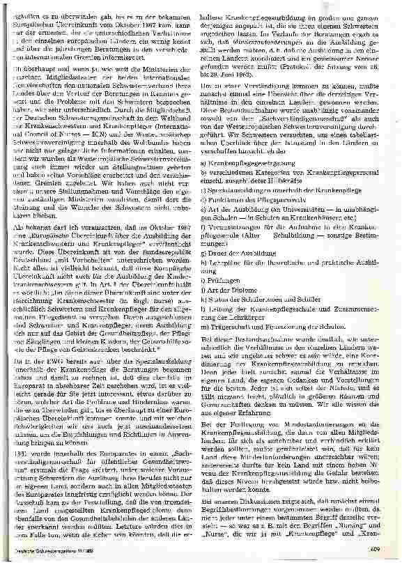 Vorschauseite 2: Probleme der Krankenschwesternausbildung in Europa