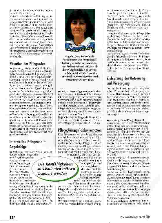 Vorschauseite 3: Das schaffen wir gemeinsam besser! Pflegevisite bei Patienten mit Hirnleistungsstörungen - Teil 1