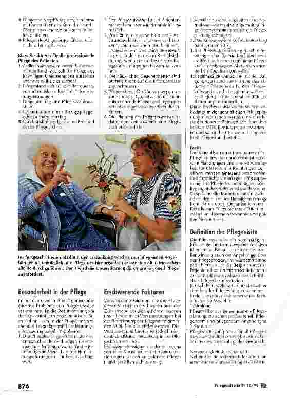 Vorschauseite 5: Das schaffen wir gemeinsam besser! Pflegevisite bei Patienten mit Hirnleistungsstörungen - Teil 1