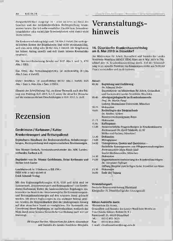 Vorschauseite 5: Rettungsdienstrecht