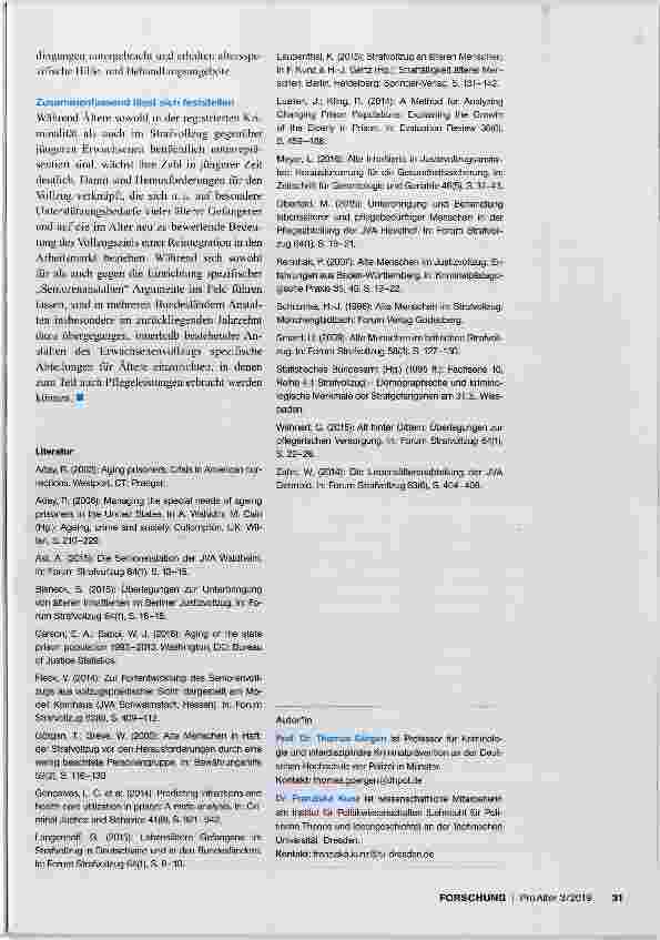Vorschauseite 3: Alter und Strafvollzug