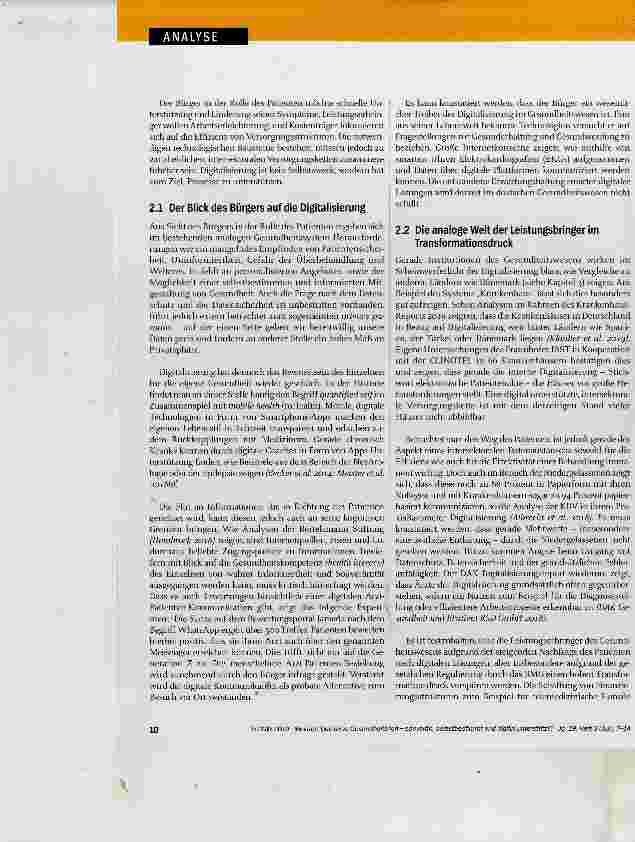 Vorschauseite 4: Das neue Gesundheits-Ich souverän, selbstbestimmt und digital unterstützt?