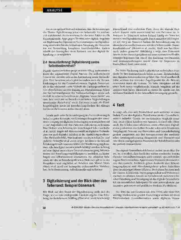 Vorschauseite 6: Das neue Gesundheits-Ich souverän, selbstbestimmt und digital unterstützt?