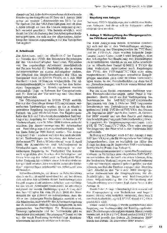 Vorschauseite 4: Zur Neuregelung des TVöD vom 31. März 2008