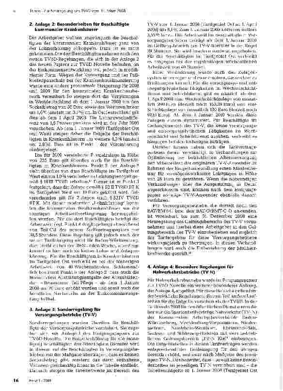 Vorschauseite 5: Zur Neuregelung des TVöD vom 31. März 2008