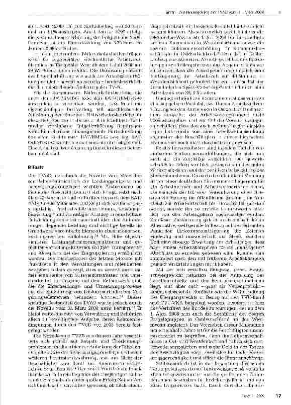 Vorschauseite 6: Zur Neuregelung des TVöD vom 31. März 2008