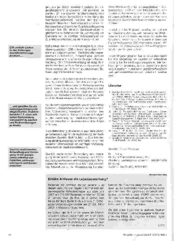 Vorschauseite 4: Qualität, Krankenhaus, StatistikQualitätssicherung mit Routinedaten (QSR) - eine neue Dimension im Qualitätsmanagement der stationären Behandlung?