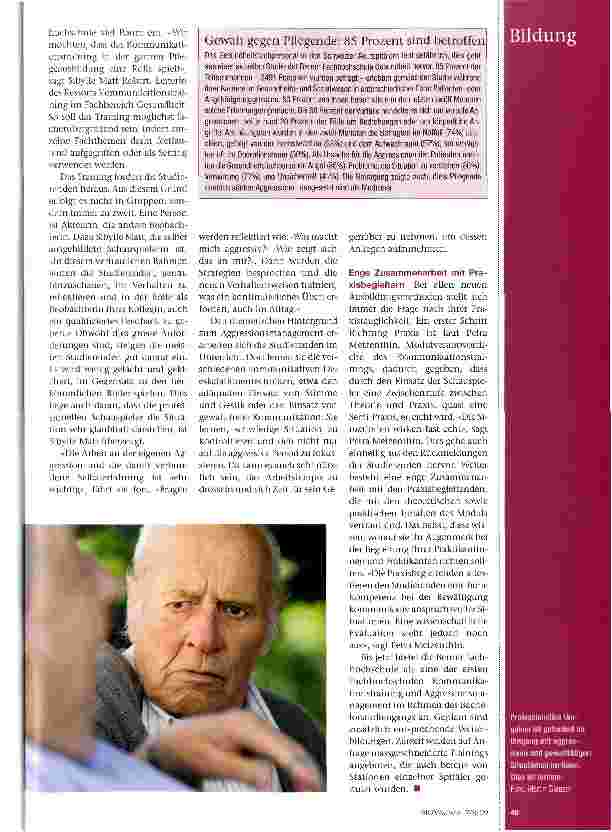 Vorschauseite 2: Der Umgang mit Patienten will gelernt sein