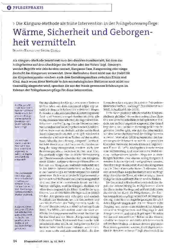Vorschauseite 1: Wärme, Sicherheit und Geborgenheit vermitteln
