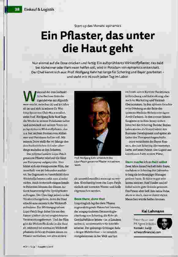 Vorschauseite 1: Ein Pflaster, das unter die Haut geht